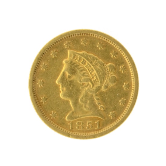 1851 $2.50 Liberty Head Gold Coin