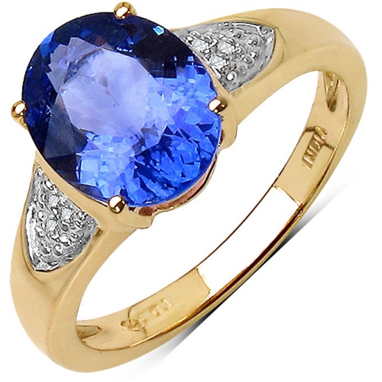 APP: 4.5k *Fine Jewelry 14 kt. White/Yellow Gold, 2.60CT Tanzanite And Diamond Ring