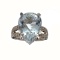 APP: 11.3k Fine Jewelry 14 kt. White Gold 8.47CT Aquamarine Beryl And Diamond Ring