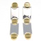 Cartier Style 14 kt. Gold, Over Sterling Silver Earrings