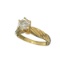 APP: 7.2k 14 kt. Gold, 1.10CT Round Cut Diamond Ring