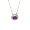 APP: 0.5k Fine Jewelry Designer Sebastian 1.25CT Amethyst and Sterling Silver Necklace