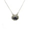 APP: 1.1k Fine Jewelry Designer Sebastian 1.88CT Blue Sapphire and Sterling Silver Necklace