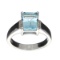 APP: 0.5k Fine Jewelry 3.05CT Blue And White Topaz Sterling Silver Ring