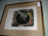 Meditation Lithograph by Marc Chagall Signed and Numbered 18/50 24X17