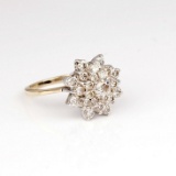 *Fine Jewelry 14 kt. Gold, New Custom Made 1.35CT Diamond One Of a Kind Ring (FJ F76)