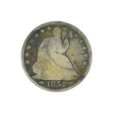 1854 Arrows At Date Liberty Seated Half Dollar Coin