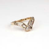 *Fine Jewelry 14 kt. Gold, New Custom Made 0.85CT Diamond One Of a Kind Ring (FJ F74)