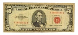 1963 $5 U.S. Red Seal Note