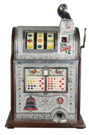 Rare Antique 5¢ Mills Spearmint Operators Bell Slot Machine -P-