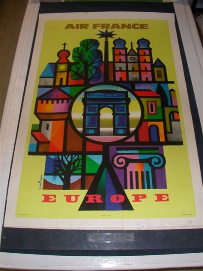 Air France Europe by Nathan on Linen