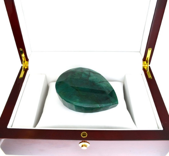 APP: 9.8k 1221.30CT Pear Cut Green Beryl Emerald Gemstone