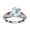 APP: 0.4k Fine Jewelry 2.53CT Topaz And White Sapphire Sterling Silver Ring