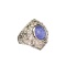 APP: 1.2k Fine Jewelry 4.31CT Oval Cut Tanzanite And Sterling Silver Ring