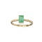 APP: 1.2k Fine Jewelry 14KT Gold, 0.62CT Green Emerald And Diamond Ring