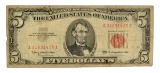 1963 $5 U.S. Red Seal Note