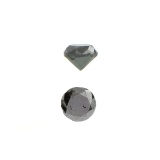 APP: 0.8k 0.97CT Round Cut Black Diamond Gemstone
