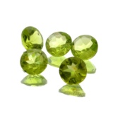 APP: 1.2k 5.91CT Round Cut Green Peridot Parcel