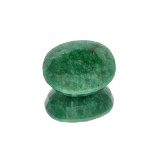 APP: 5.5k 72.98CT Oval Cut Green Emerald Gemstone