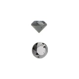 APP: 0.6k 0.78CT Round Cut Black Diamond Gemstone