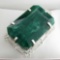APP: 15.4k Fine Jewelry Designer Sebastian 374.77CT Emerald Cut Emerald and Sterling Silver Pendant
