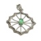 APP: 0.7k 0.15CT Marquise Cut Green Beryl Emerald And Platinum Over Sterling Silver Pendant