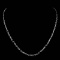 *Fine Jewelry 14KT White Gold, 5.0GR, 18'' Twisted Round And Shiny Link Chain (GL 5-14.)