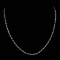 *Fine Jewelry 14KT White Gold, 2.0GR, 18'' Corrugated Oval Chain (GL 2-12.)