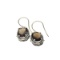 Fine Jewelry Designer Sebastian 6.98CT Oval Cut Smoky Quartz and Sterling Silver Dangle Earrings