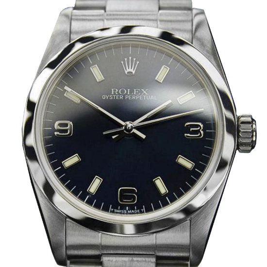 *Unisex Rolex Oyster Precision 1999 Mid-size Watch 77080 W/ Box & Paper