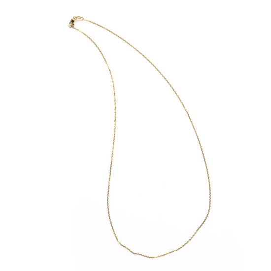 *Fine Jewelry 14KT Gold, Diamond Cut, 1.8GR. 18'' Chain Necklace (GL Neck 1A/Neck1 1B))