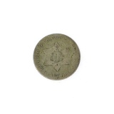 185X Silver Three-Cent Coin