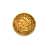 1853 $2.5 U.S. Liberty Head Gold Coin