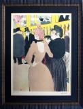 (After) Custom Framed La Goulue Et La Mome Fromage Lithograph By Toulouse-Lautrec