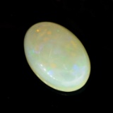 APP: 1.3k 3.60CT Oval Cut Cabochon Multi-Colored Semi-Crystal Opal Gemstone