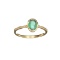 APP: 1k Fine Jewelry Designer Sebastian 14KT Gold, 0.75CT Green Emerald And Diamond Ring