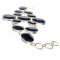 APP: 12.4k 230.66CT Oval Cut Blue Sapphire and Sterling Silver Bracelet