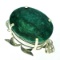 APP: 9.8k Fine Jewelry Designer Sebastian 292.13CT Oval Cut Green Beryl and Sterling Silver Pendant