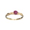 APP: 0.6k Fine Jewelry Designer Sebastian 14KT Gold, 0.41CT Round Cut Ruby And Diamond Ring