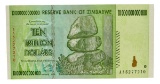 10 Trillion Dollar Zimbabwe Note