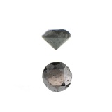 APP: 0.6k 0.82CT Round Cut Black Diamond Gemstone