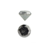 APP: 1.2k 1.39CT Round Cut Black Diamond Gemstone