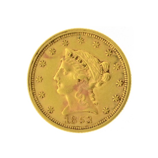 1853 $2.50 Liberty Head Gold Coin