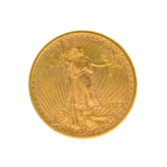 1922 $20 St. Gaudens U.S. Gold Coin