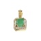 APP: 4.1k Fine Jewelry 14kt Yellow/White Gold 2.40CT Green Beryl Emerald And Diamond Pendant
