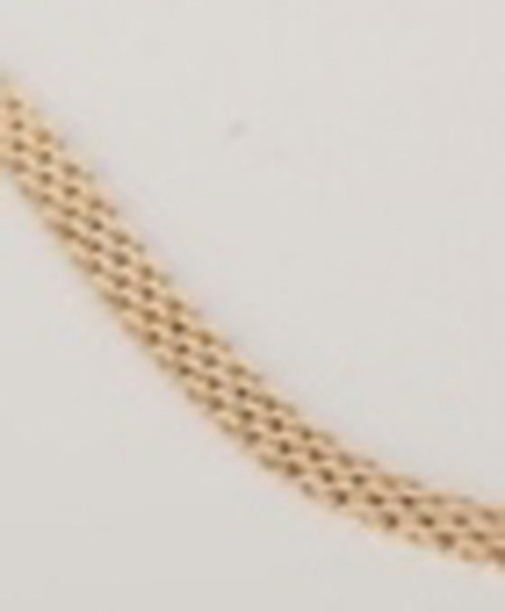 *Fine Jewelry 14KT Gold, 18'' Cartier Style Necklace (FJ F319)