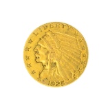 *1925-D $2.50 U.S. Indian Head Gold Coin - Great Investment - (JG PS)