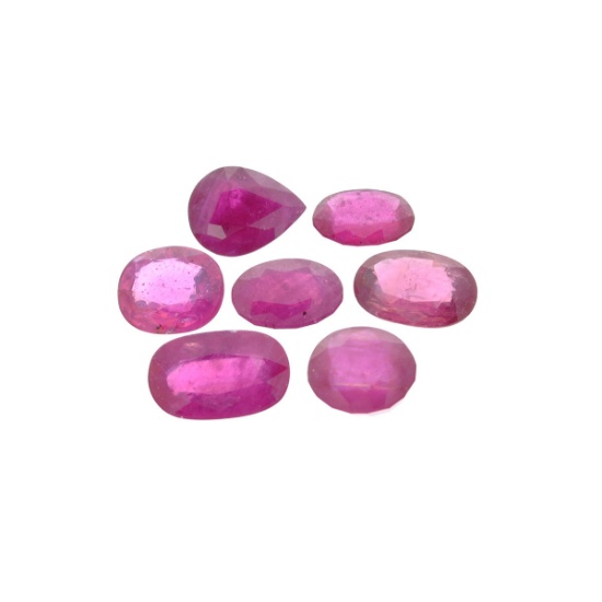 APP: 4.2k 25.22CT Oval / Pear Cut Ruby Parcel