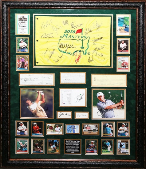 The Masters 2010 Collage with Signatures
