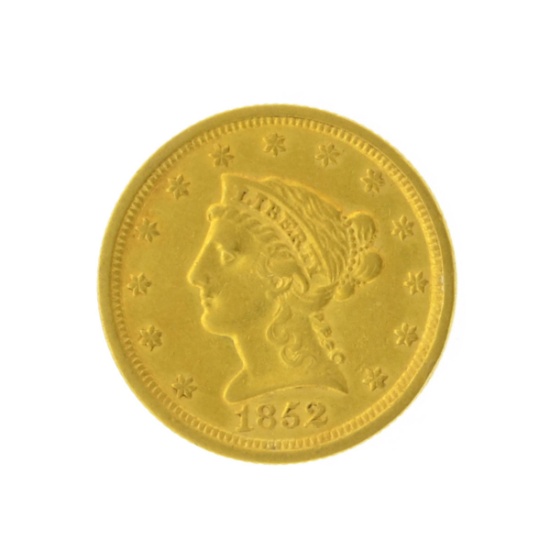 1852 $2.50 Liberty Head Gold Coin